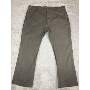 Dickies Carpenter Pants Mens 44x32 Green Canvas Utility Straight Leg Workwear